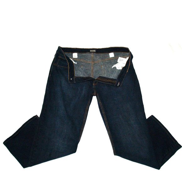 Denver Hayes Flextech Mens 38X30 Classic Indigo Dark Wash Straight Denim Jeans - Picture 5 of 11